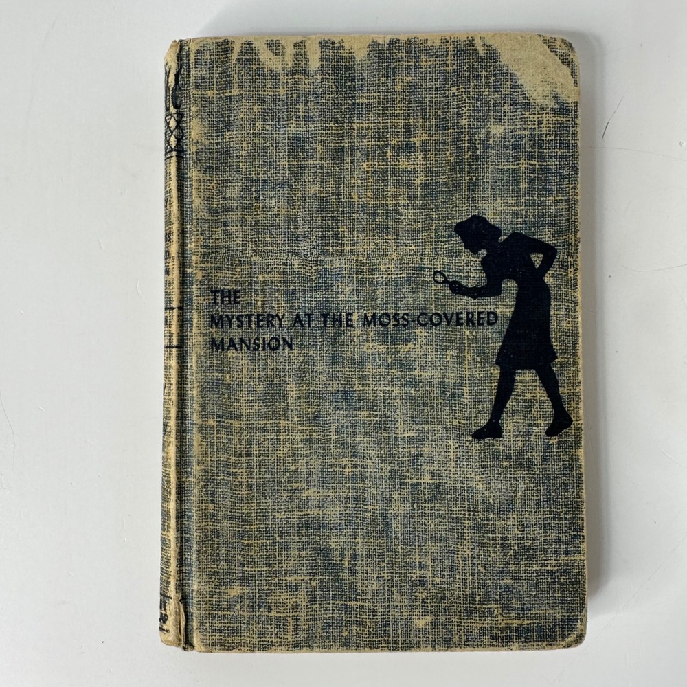 Nancy Drew Mystery at the Moss Covered Mansion Keene 1941 HC Book Vintage Decor